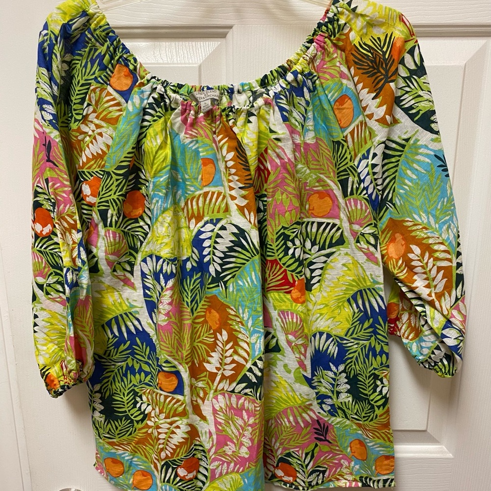 Tropical Print Women's Top